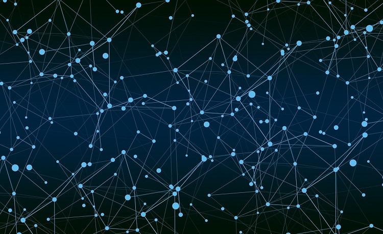 des points reliés en constellation sur le cloud