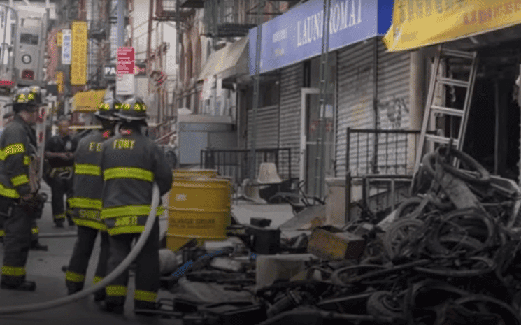 incendie batterie new york