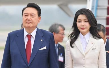 Le Président sud-coréen au Vietnam avec une délégation d'investisseurs