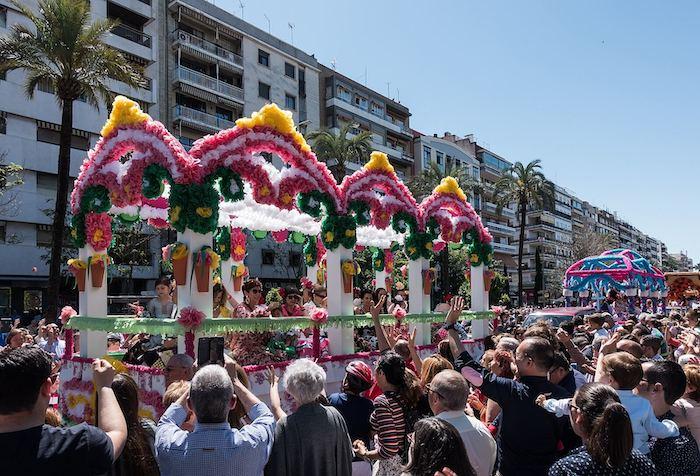 bataille de fleurs à Valencia