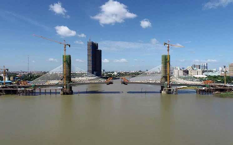 Le pont reliant Koh Pich à Koh Norea 5