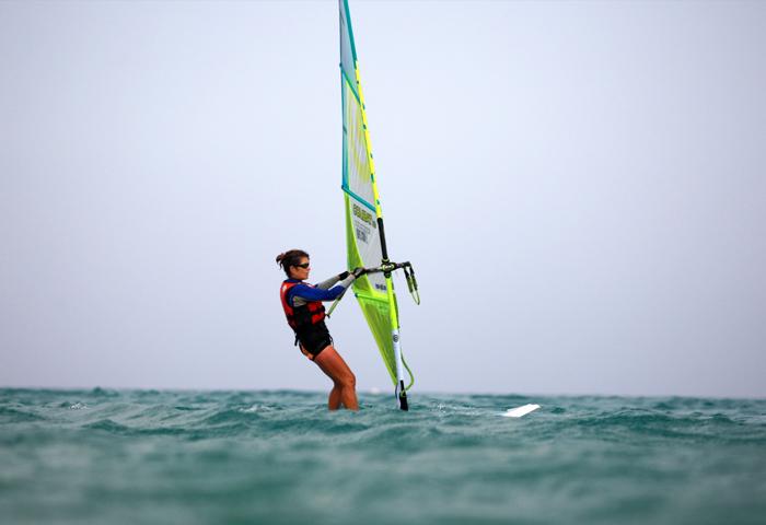 windsurf sur le barrage el atazar