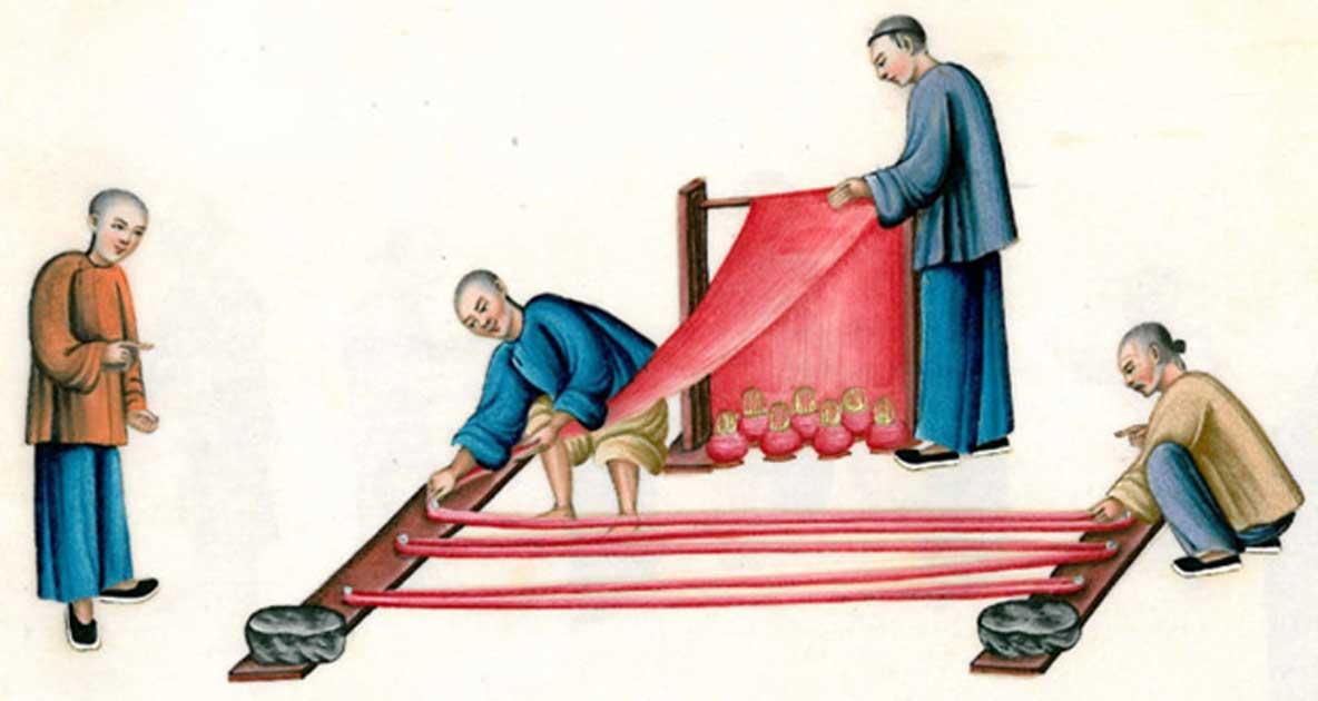 production de soie en Chine ancienne