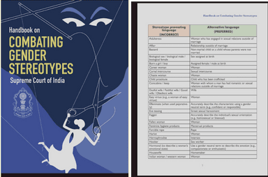 Manuel de lutte contre les stéréotypes de genre de la Cour supreme de l'Inde