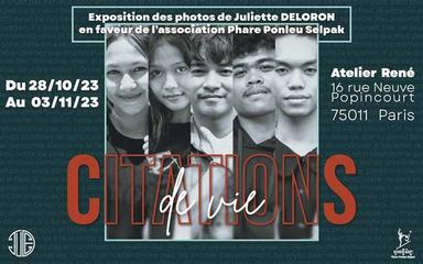 « Citations de Vie », une exposition pour porter la voix de la jeunesse cambodgienne à Paris