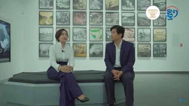 Chea Serey lors d'un entretien avec Leang Delux Photo Chhorn Sophat