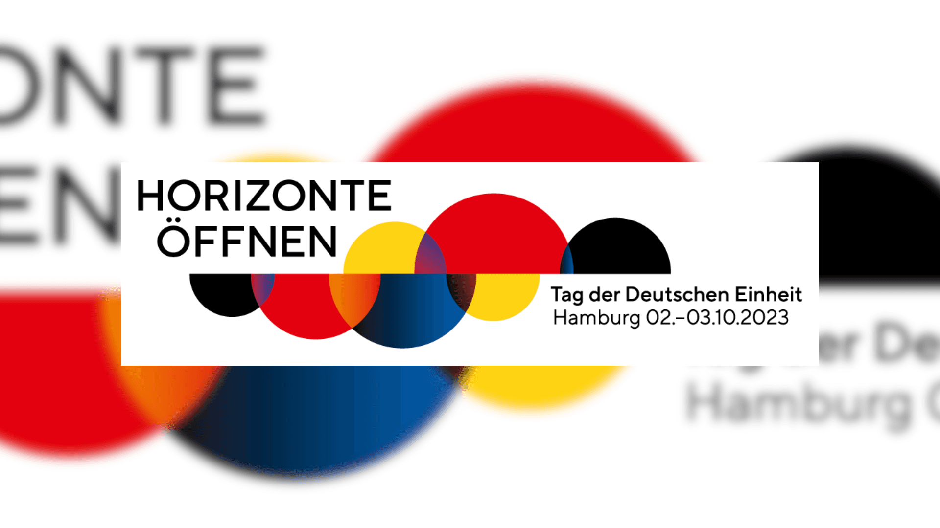 affiche de présentation de la journée de l'unité allemande