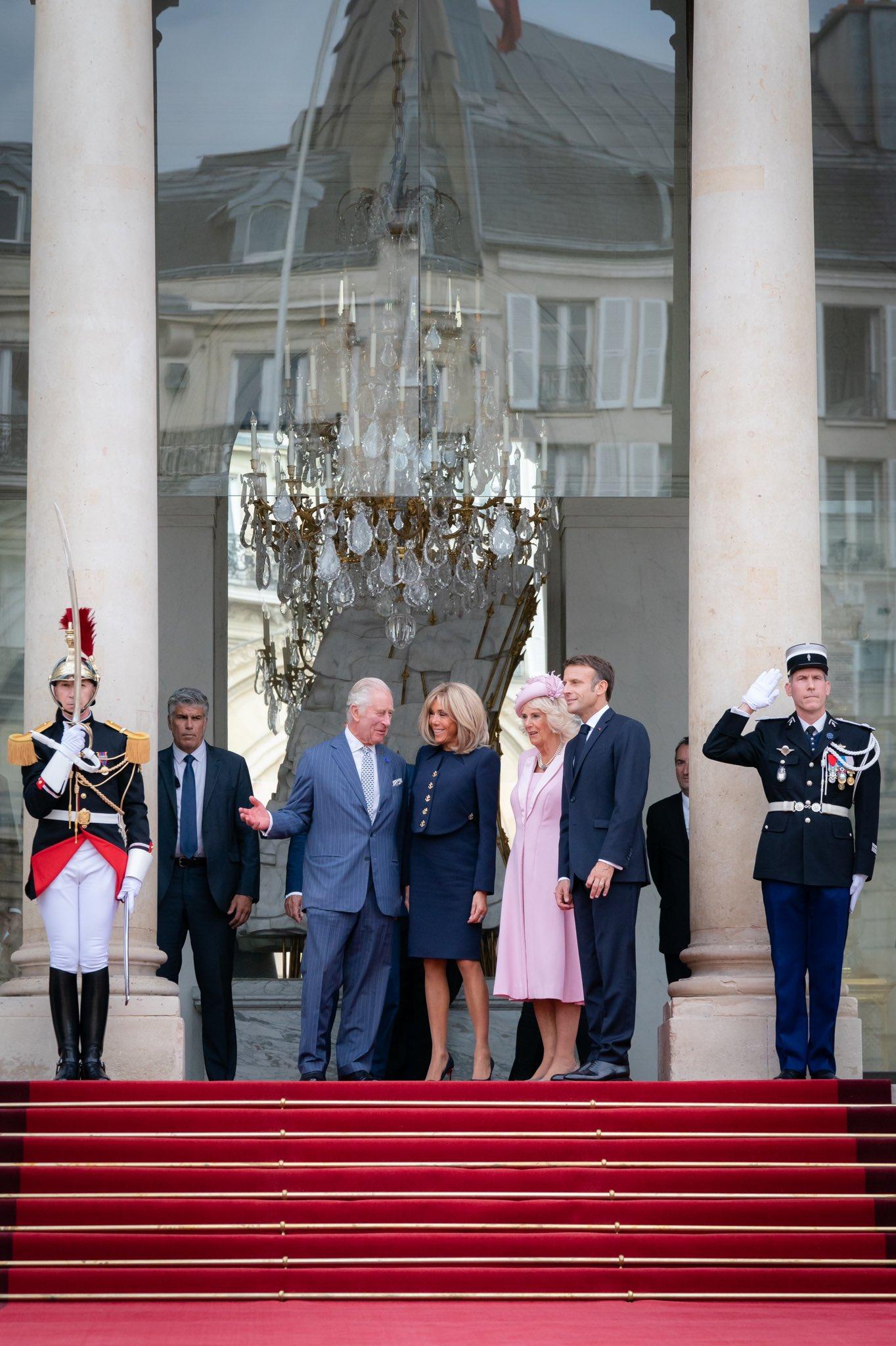 Emmanuel Macron et Charles III à l'Elysée