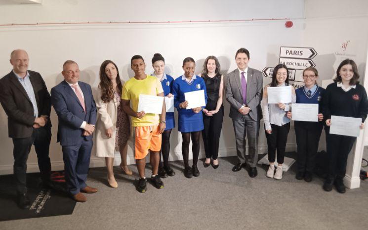 Remise de diplômes DELF à des élèves d'écoles défavorisées de Cork 3