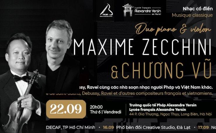 Duo piano & violon : Maxime Zecchini & Chương Vũ