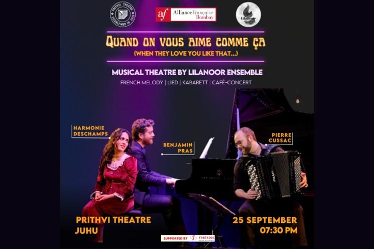 Affiche du café concert du Lilanoor Ensemble
