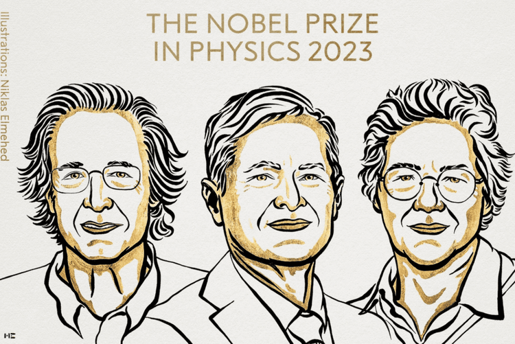 lauréats prix nobel physique 2023