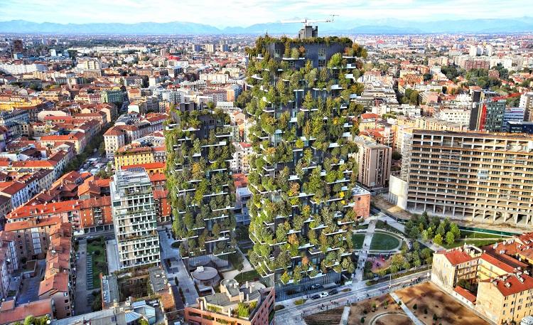 bâtiments de la ville de Milan et Bosco-Verticale-foto-Andrea Cherchi