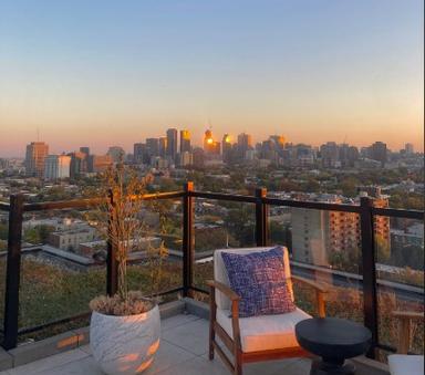montréal vue sunset
