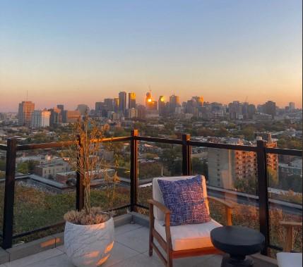 montréal vue sunset
