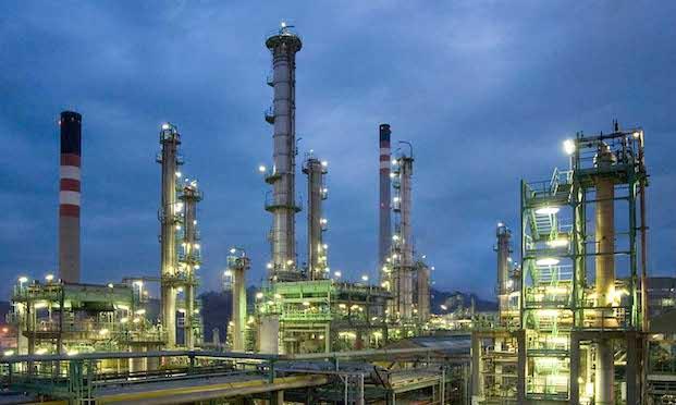 raffinerie de petrole Repsol à la coruña en Espagne