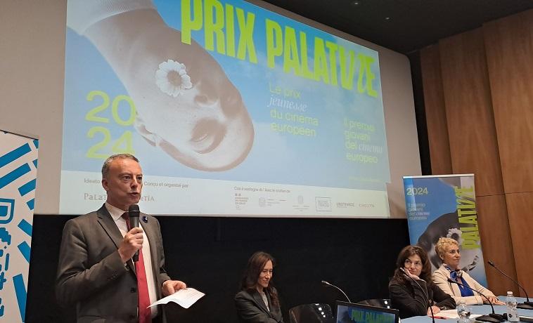 Martin Briens présente le prix Palatine à Rome