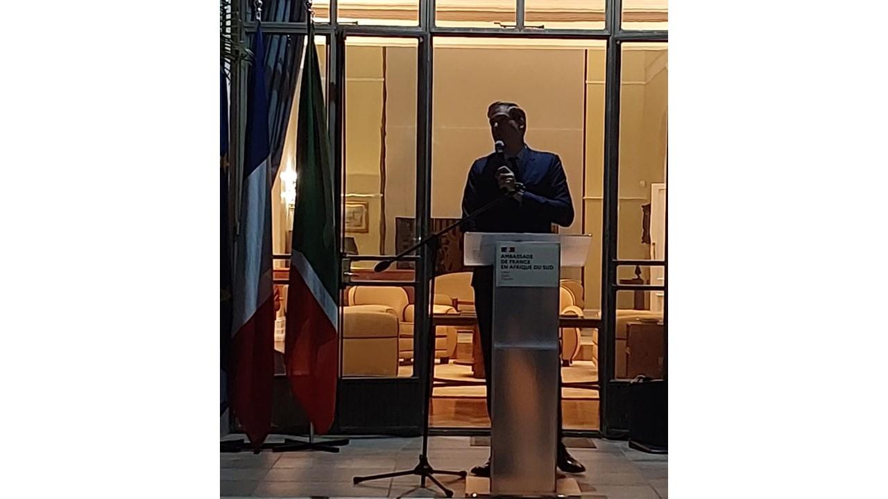 Discours du ministre Olivier Becht à Pretoria