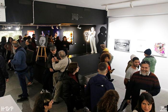 Les visiteurs lors de l'Inauguration du hip hop à l'Institut Français