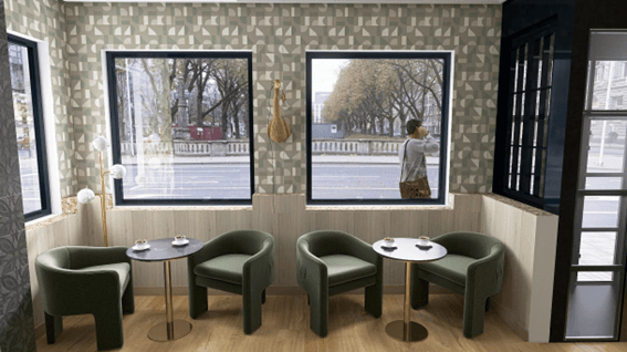 intérieur de la brasserie panam à madrid