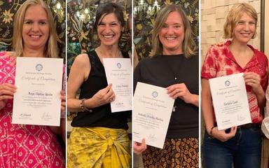 Anne-Sophie, Chloé, Isabelle et Borbola