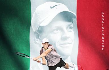 Jannik Sinner, vainqueur de l'Open d'Australie 2024