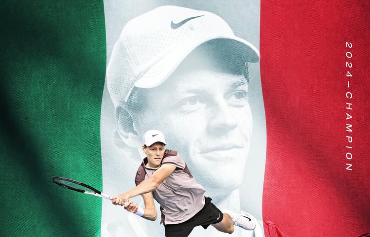 Jannik Sinner, vainqueur de l'Open d'Australie 2024