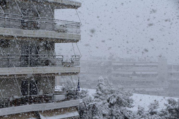 Vague de froid en Grece