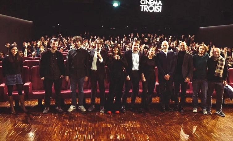 public et organisateurs du festival Giro giro Corto dans la salle du ciné troisi à Rome