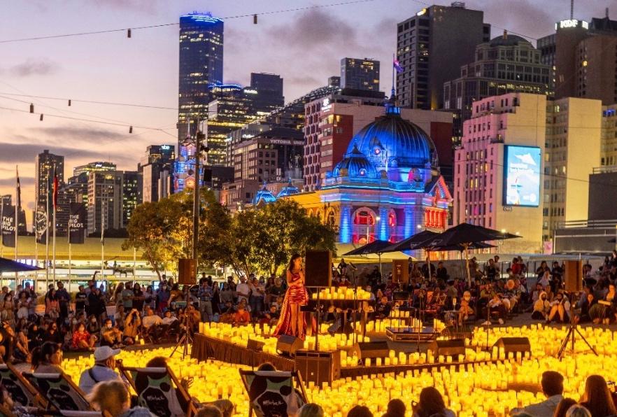 Concert Candlelight à Federation Square