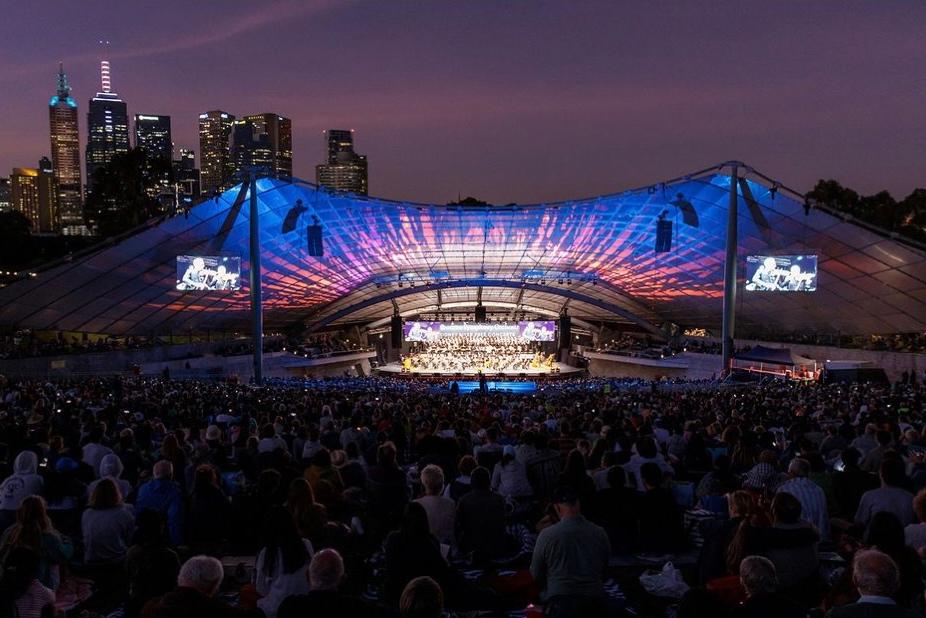 Concert gratuit de l'Orchestre Symphonique de Melbourne au Sidney Myer Music Bowl