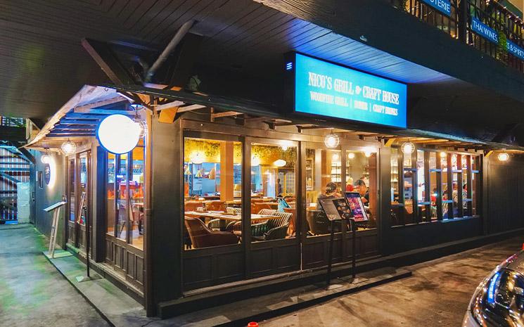 Vue du restaurant Nico's grill & craft à Bangkok