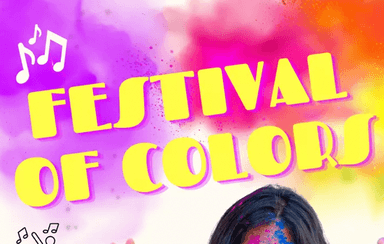 Visuel du festival : "Festival of colors"