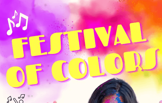 Visuel du festival : "Festival of colors"
