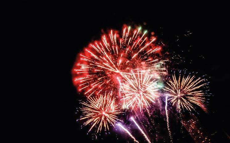 Feux d'artifice - Hong Kong 1 Mai