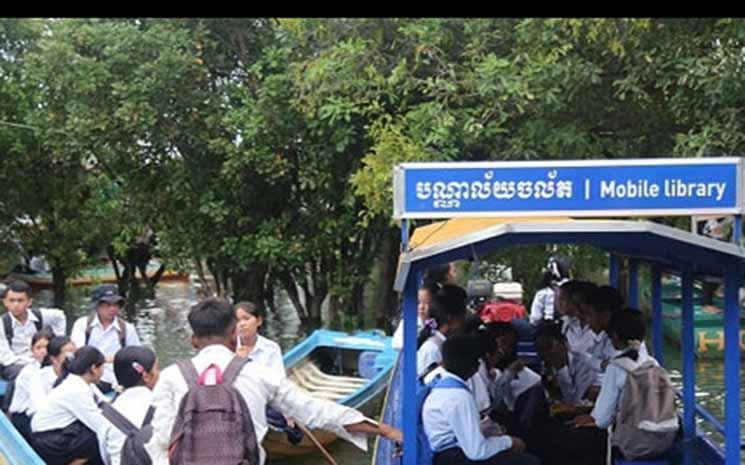 Le bibliothèque flottante de Prek Toal 2