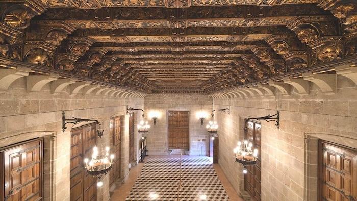 intérieur de la Llotja de la Seda à Valencia