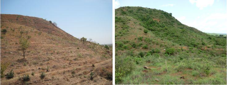 District de Talensi, Ghana avant après 3 ans