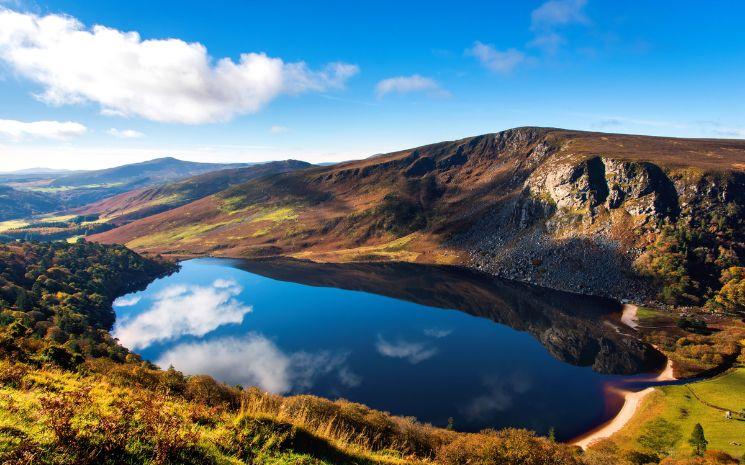 Lough Tay or The Guinness Lake, Co Wicklow lead