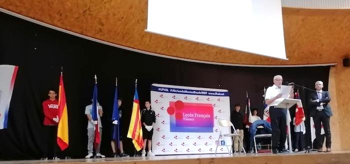 cérémonie du 8 mai au lycée français de valence