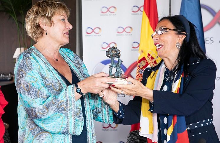marie christine lang, consule générale de france à Madrid, et maria luisa de contes, présidente d'honneur de mujeres avenir