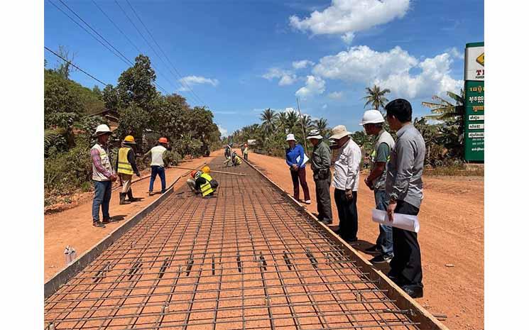 route en construction Ministère du Developpement rural