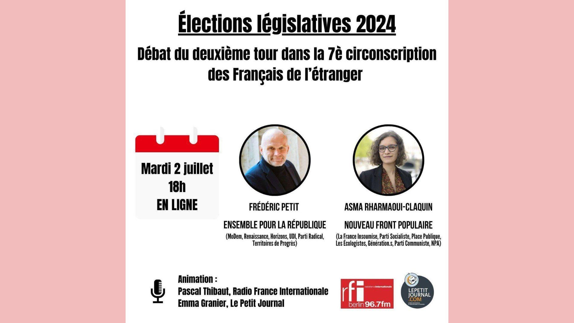 Affiche annonçant le débat d'entre-deux-tours pour le second tour des législatives