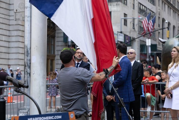 le lever de drapeau à bowling green