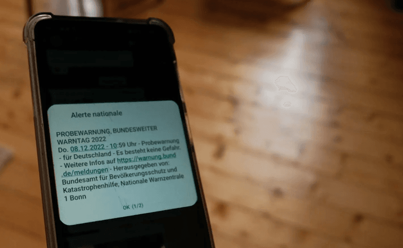 Journée d'alerte allemagne warntag