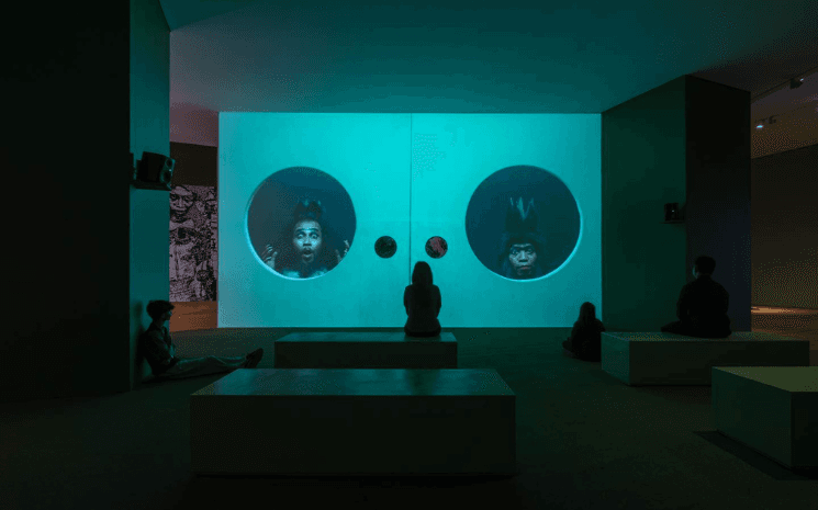 Photo de l'exposition "Primate Visions : Macaque Macabre"