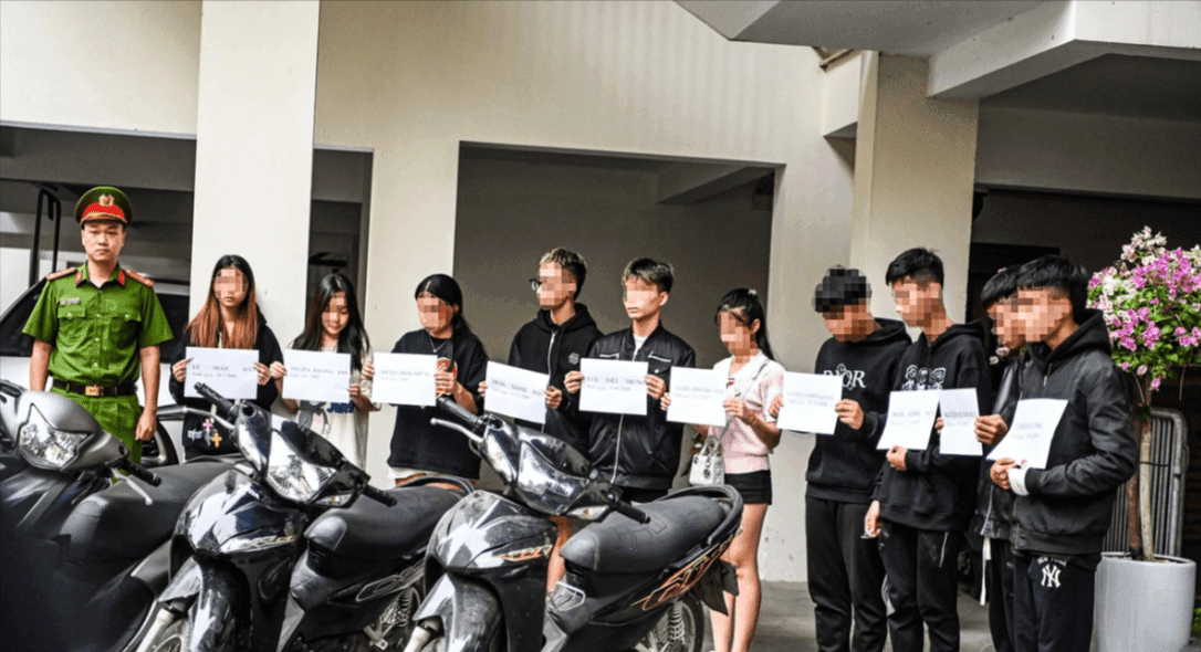 Accident de motos à Hanoï