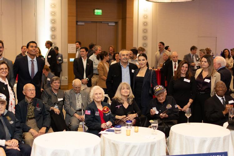 Veteran à la celebration du 11 Novembre à San Diego