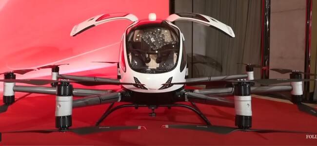 Photo d'un Taxi drone en Chine