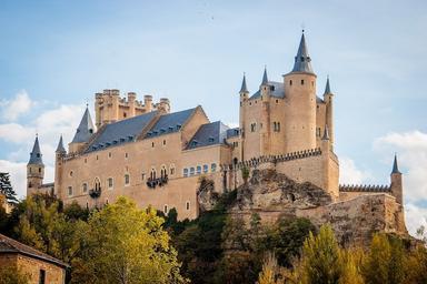 chateau Alcázar à Segovie en Espagne